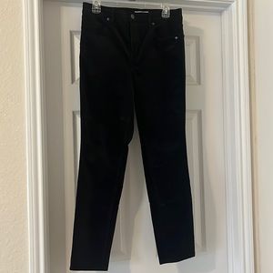 Loft black velvet pants